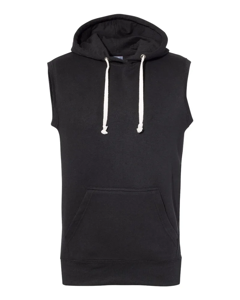 J. America Triblend Sleeveless Hooded Sweatshirt