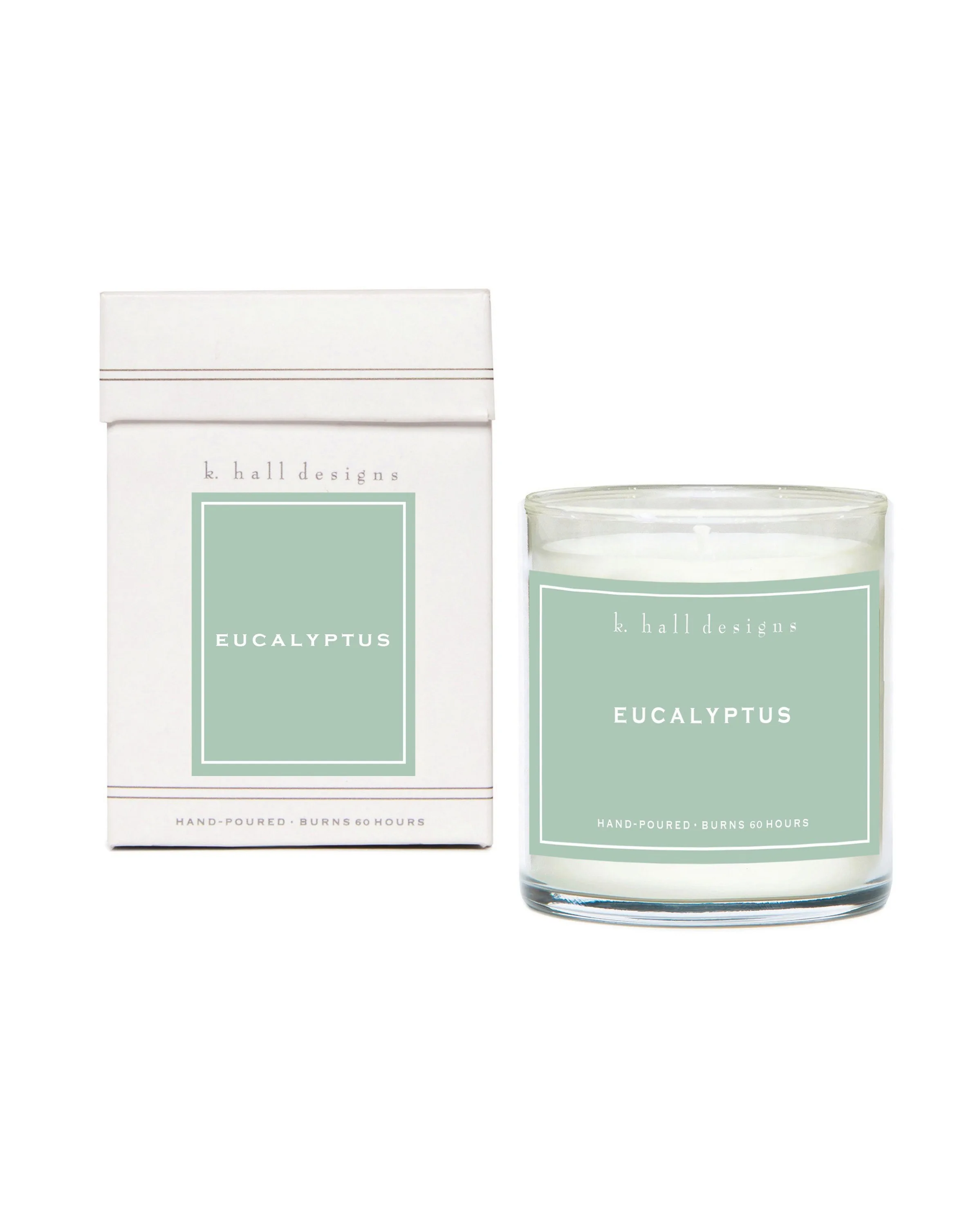 K.Hall Studio Eucalyptus 60 Hour Jar Candle