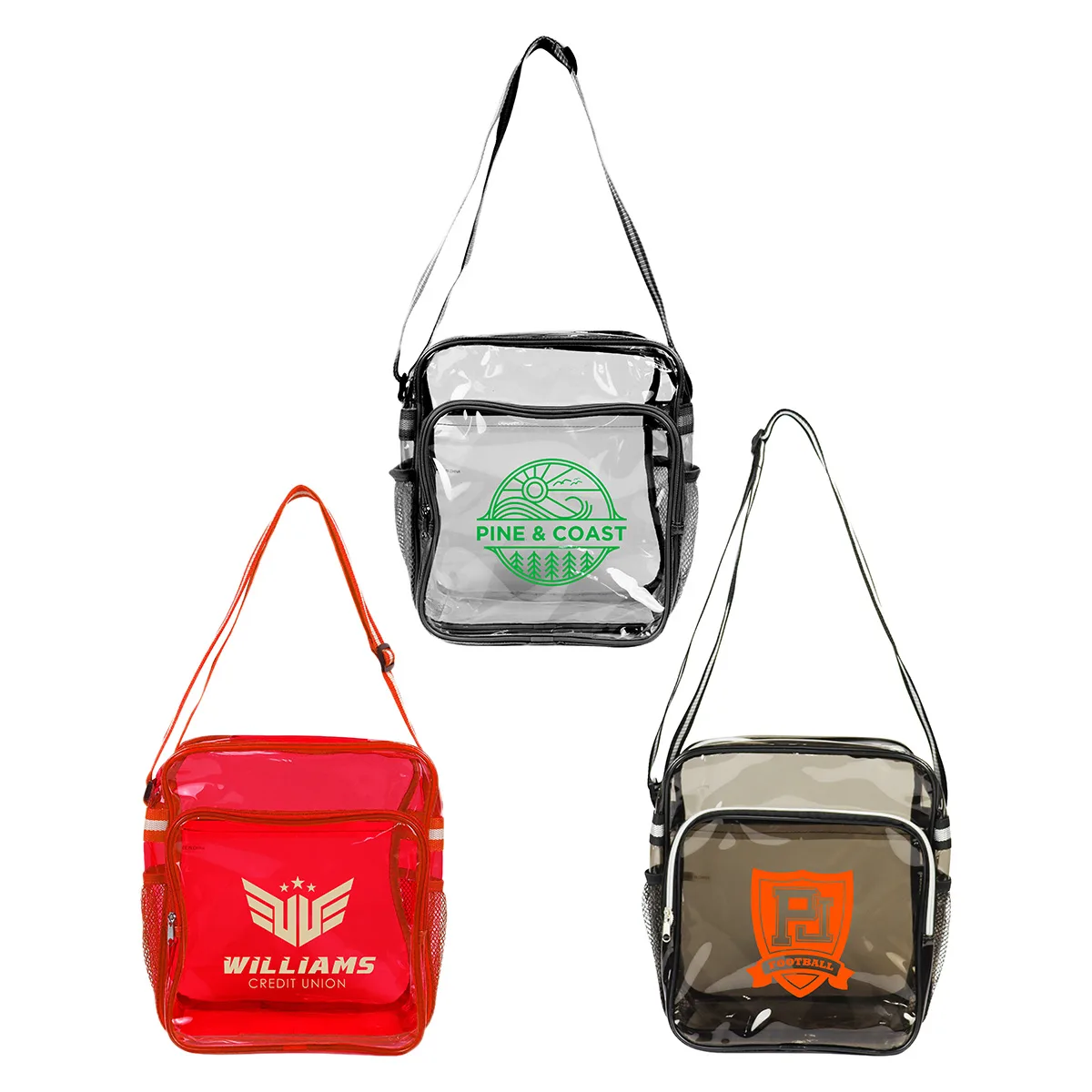 Diamond Clear TPU Messenger Bag view 2