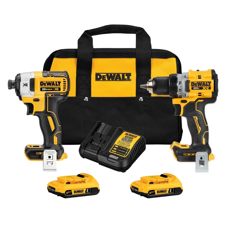 DeWalt 20V Max Brushless 2-Tool Combo Kit W/ 2 Batteries - Drill/Driver & Impact Driver