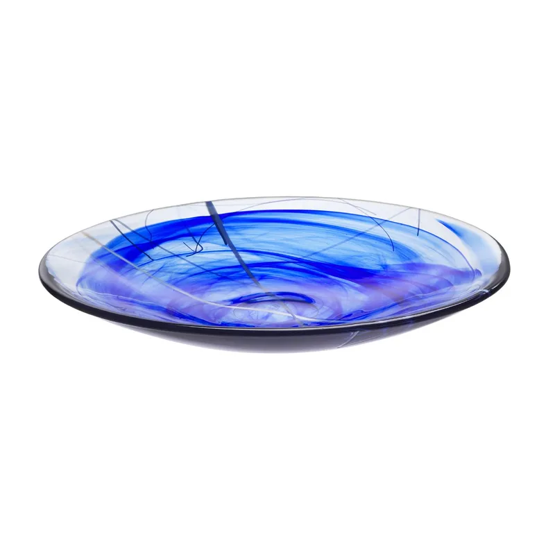 Kosta Boda Contrast - Platter Blue