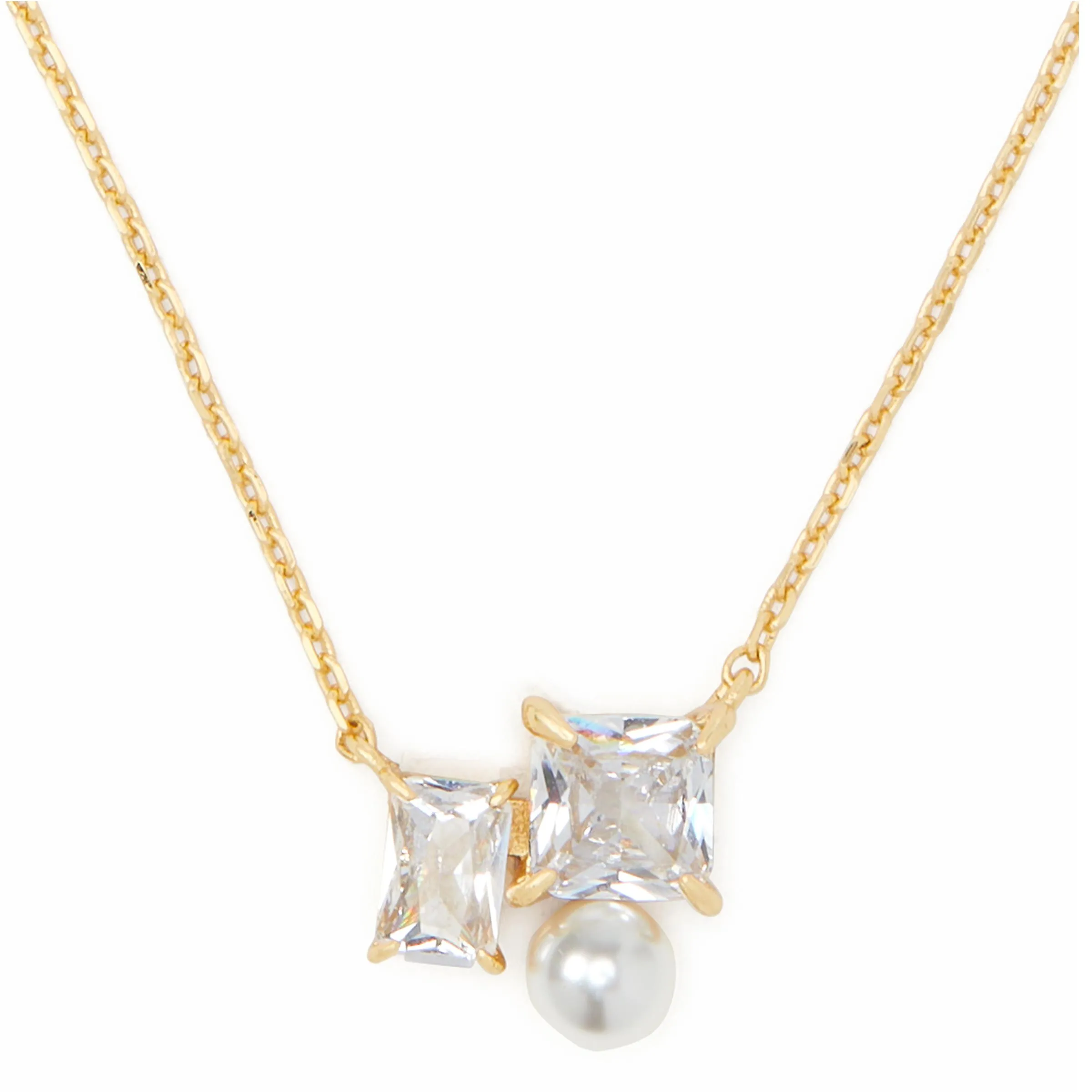 kate spade new york Victoria Pendant - Clear/Gold