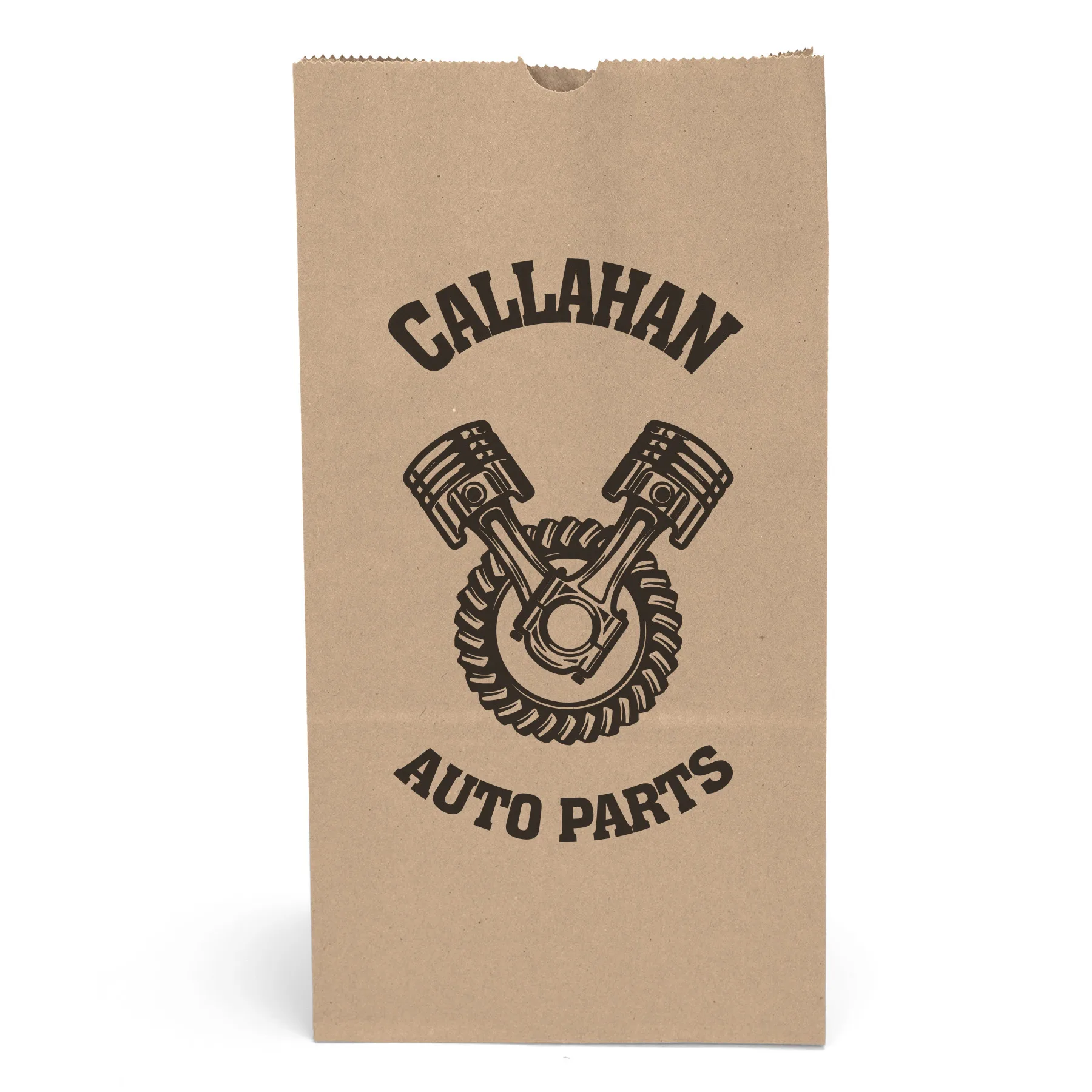 12# S.O.S Bag - Flexo Ink Print (7 1/8" x 4 3/8" x 13 7/8")