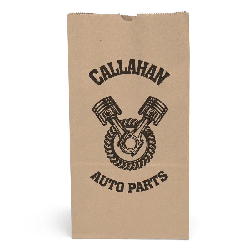 12# S.O.S Bag - Flexo Ink Print (7 1/8" x 4 3/8" x 13 7/8")