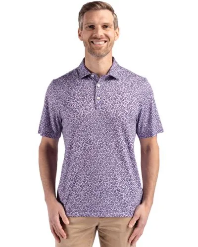 Cutter & Buck Pike Eco Flora Print Recycled Mens Big & Tall Polo view 5