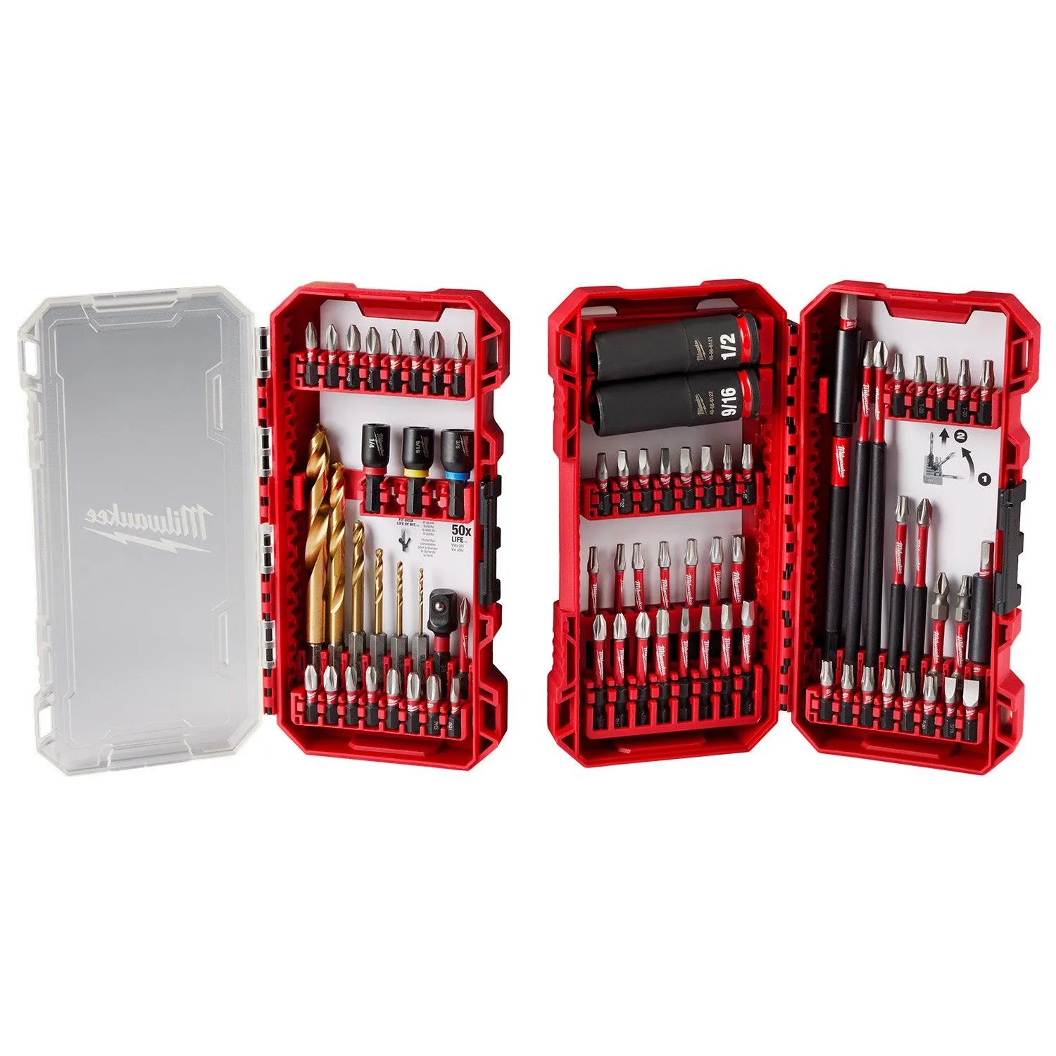 Milwaukee 75Pc Shockwave Impact Duty Drill Drive & Fasten Set