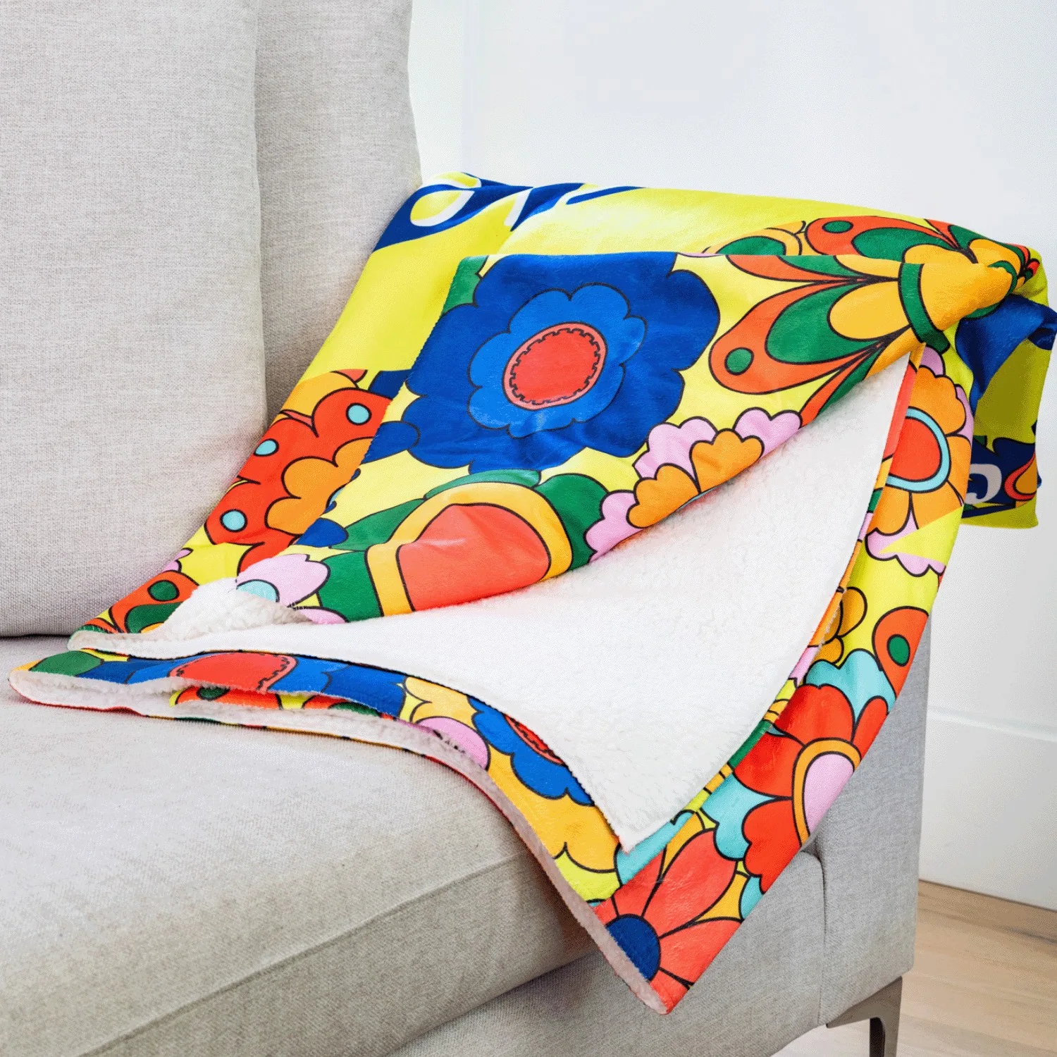 EPICOLOR Sherpa Throw - 60" x 80" view 2