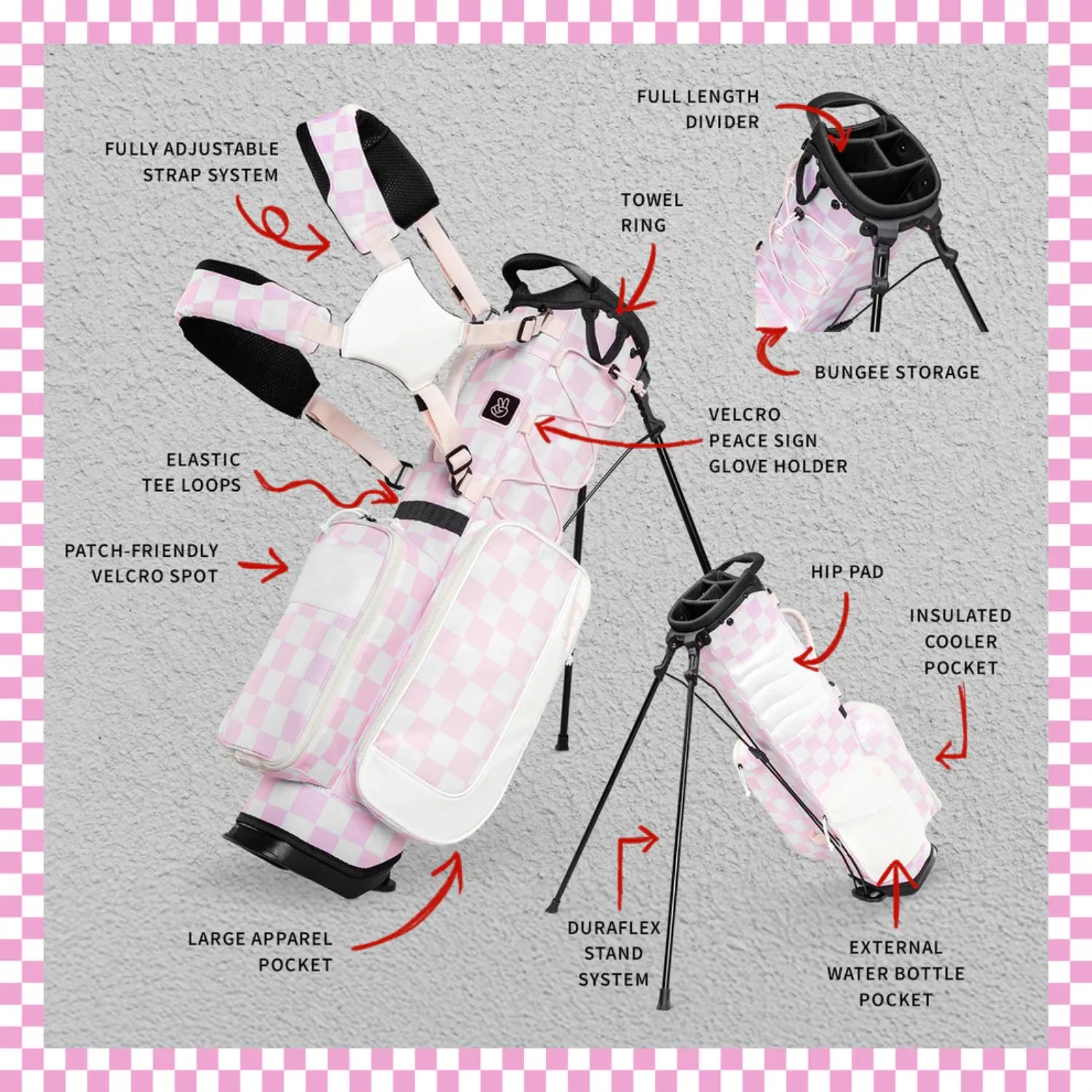 Sunday Golf® Recess Kids Golf Bag for 5-8 Years Old view 5