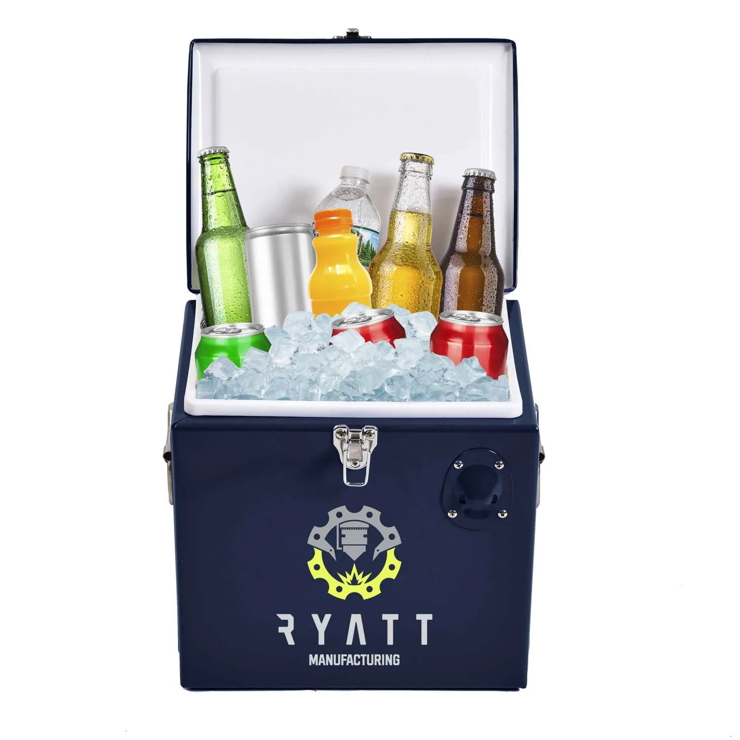Metal Party Cooler, Front Imprint view 3