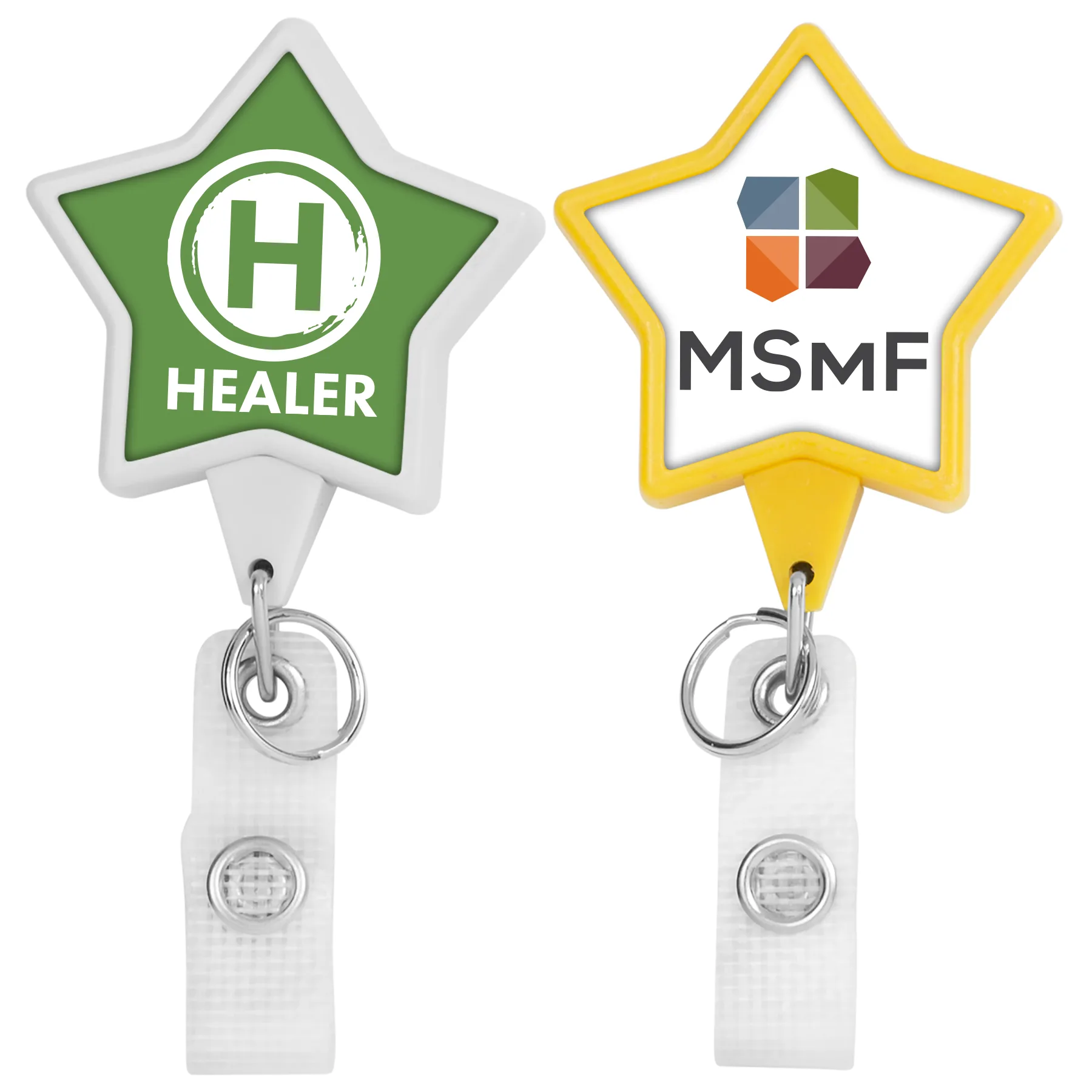 Hemp Jumbo Heart Retractable Badge Reel