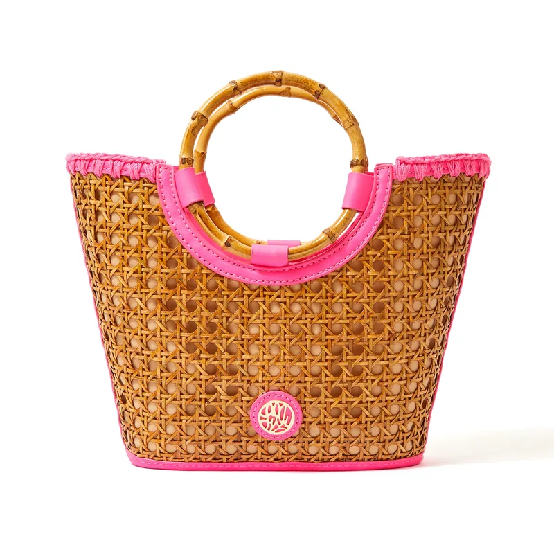 Lilly Pulitzer Mini Grotto Cane Tote - Aura Pink