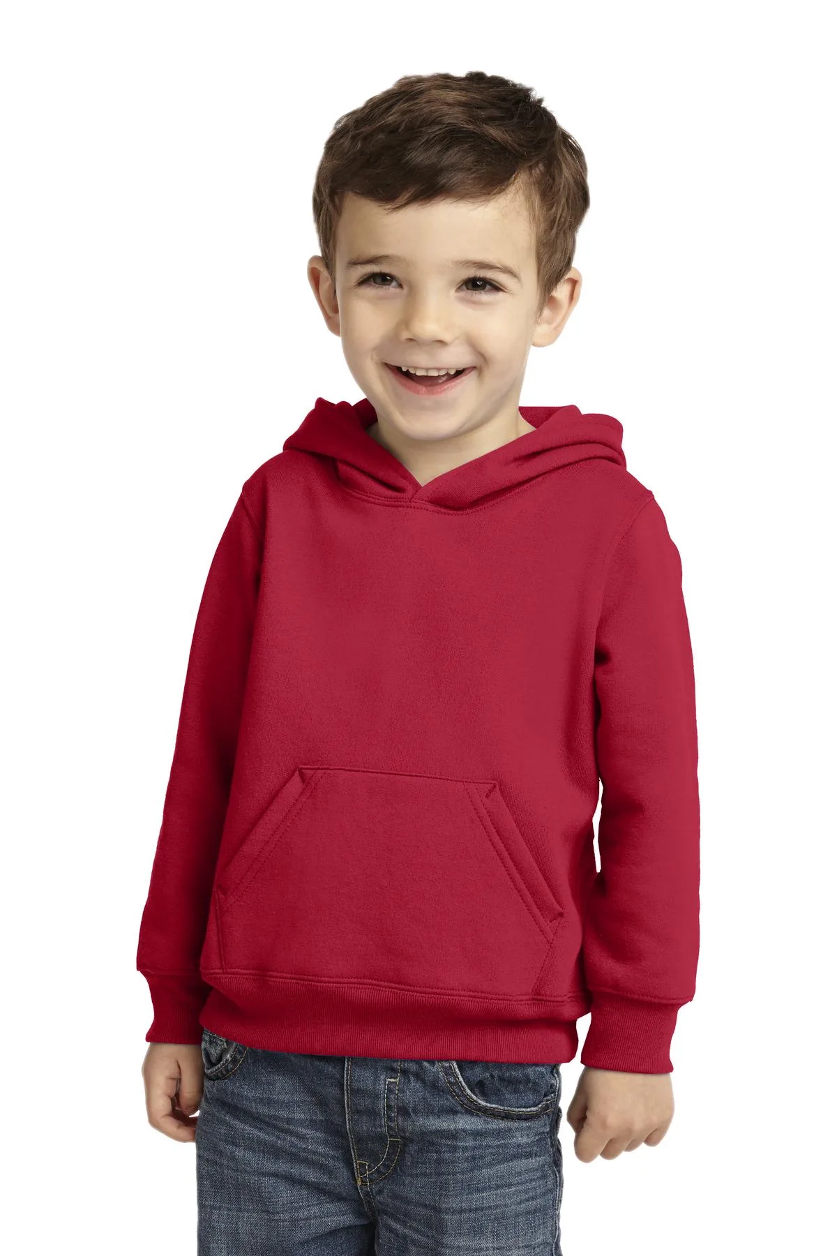 Port & Co™ Toddler Core Fleece Pullover Hooded Sweatshirt.