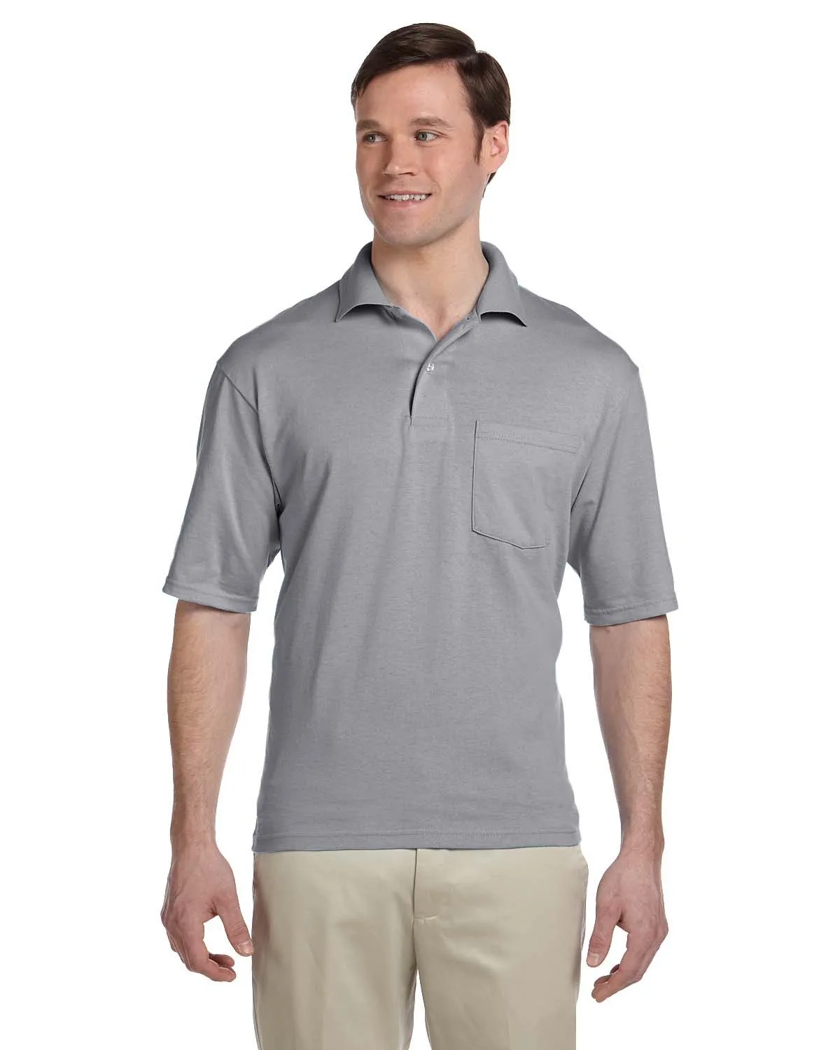 Jerzees Adult DRI-POWER® ACTIVE Pocket Jersey Polo view 6