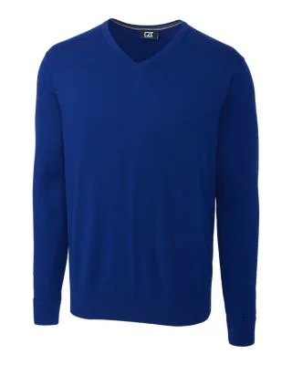 Cutter & Buck Lakemont Tri-Blend Mens V-Neck Pullover Sweater view 2