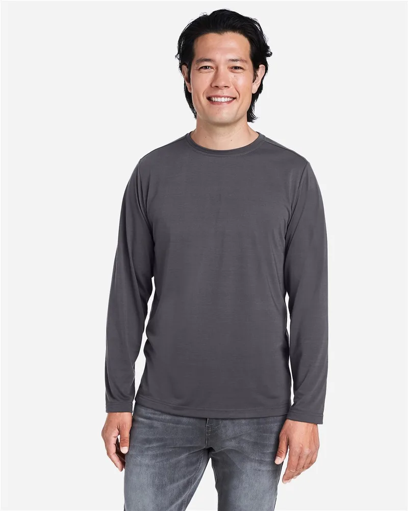 CORE365™ Unisex Fusion ChromaSoft™ Performance Long Sleeve T-Shirt view 2