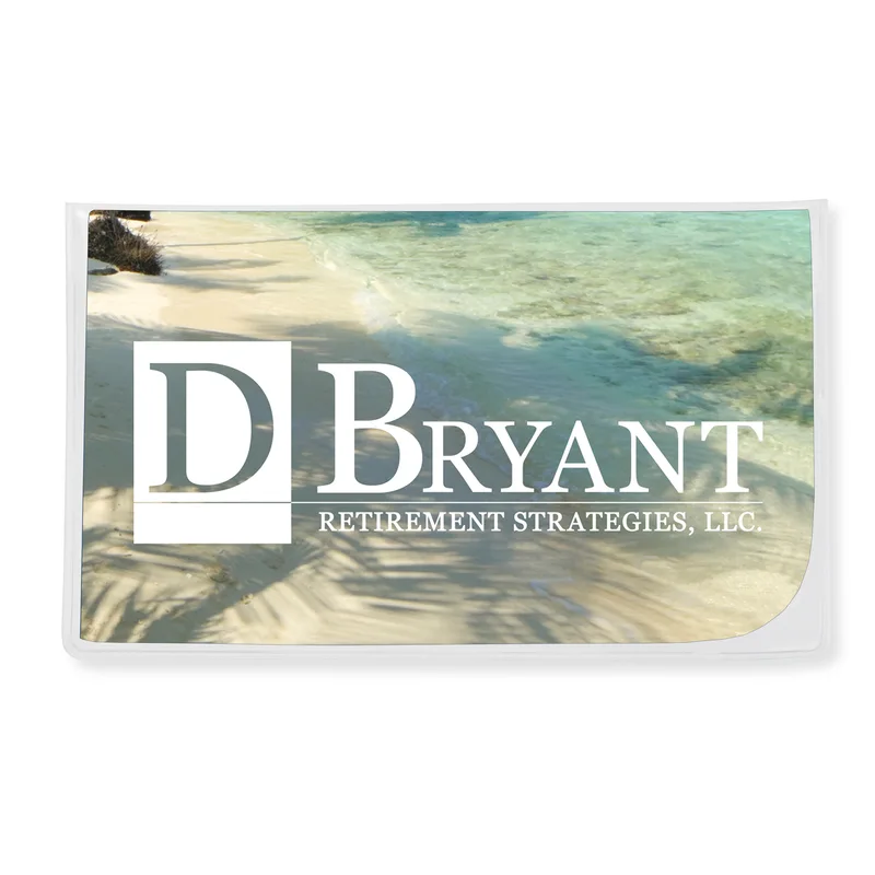 Premium 7" x 7" Full Color Microfiber Cloth, in Clear Vinyl Pouch