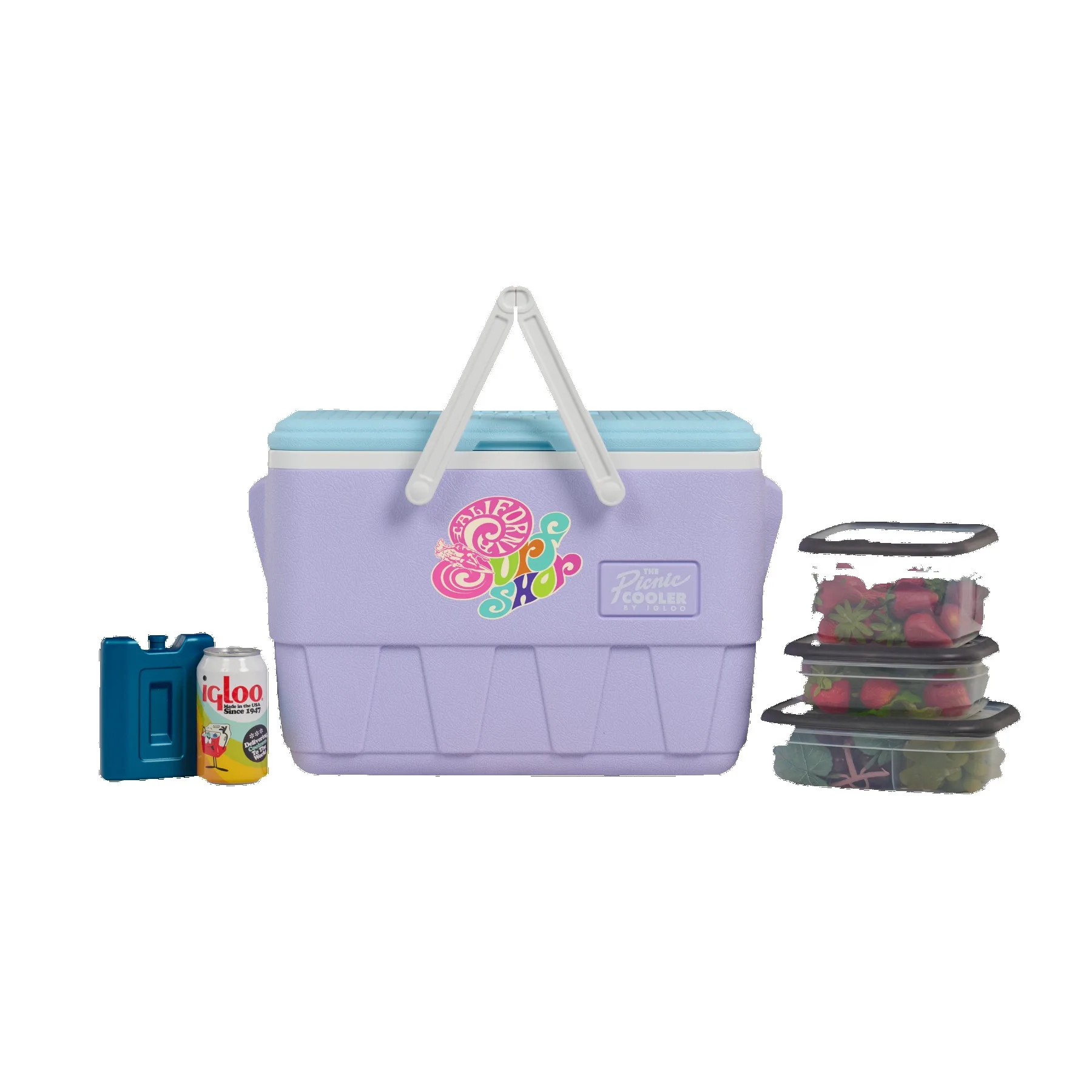 25 Qt. Igloo® Retro Picnic Basket Cooler view 2