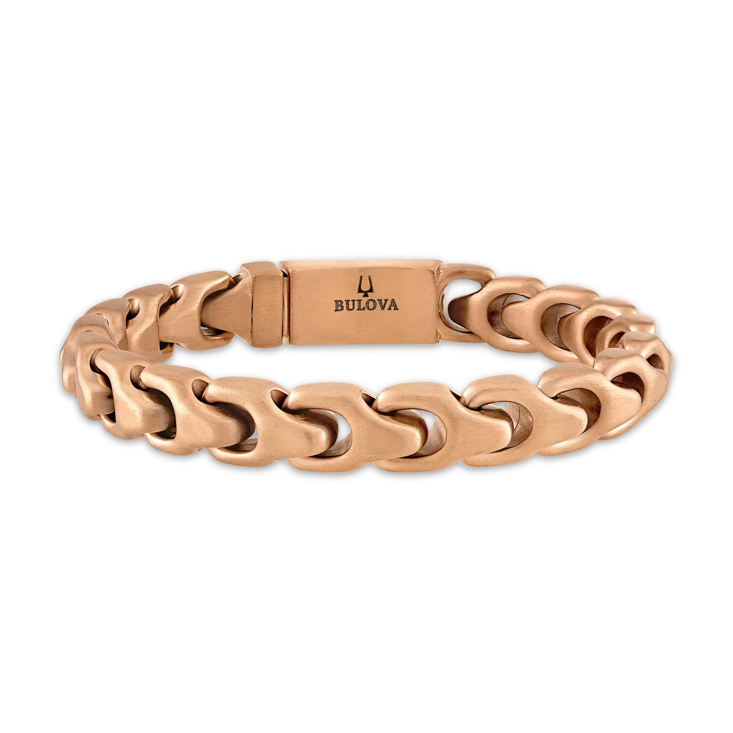 Bulova Jewelry Stainless Steel Rose Gold Latin Grammy® Bracelet