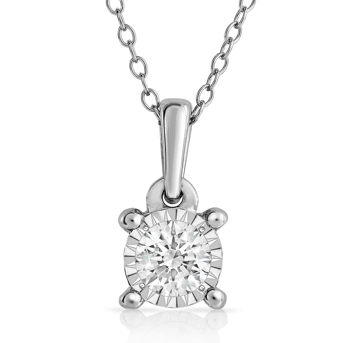 Jilco Inc Diamond Solitaire Necklace - 0.50 Ct
