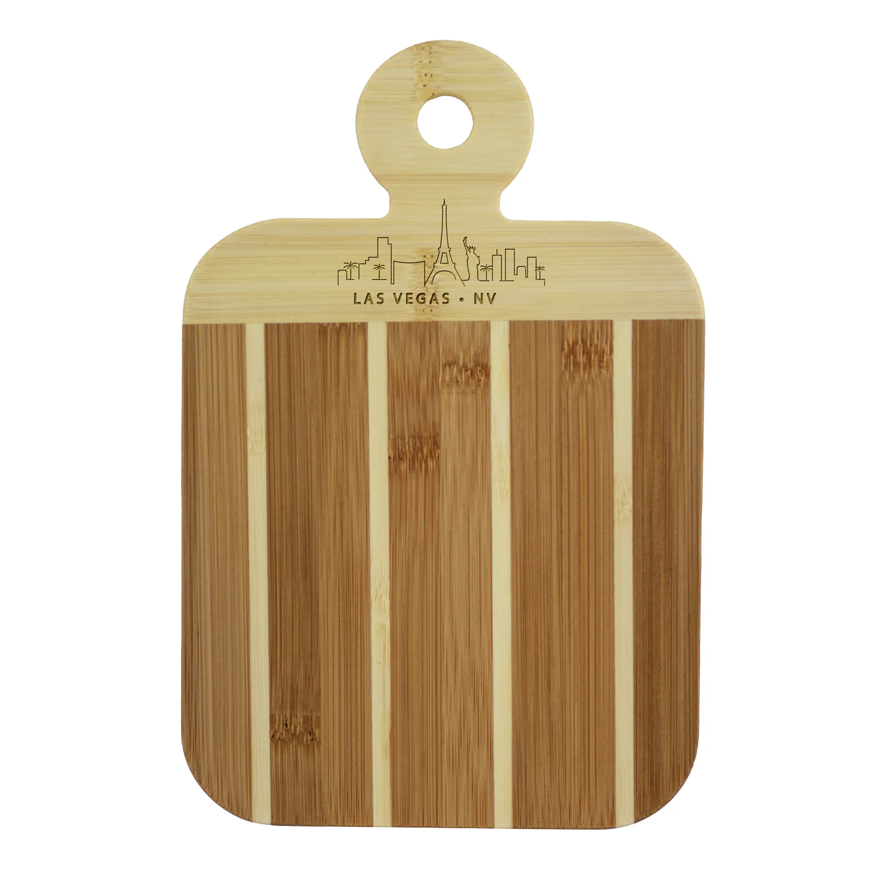 Striped Paddle Las Vegas City Skyline Board