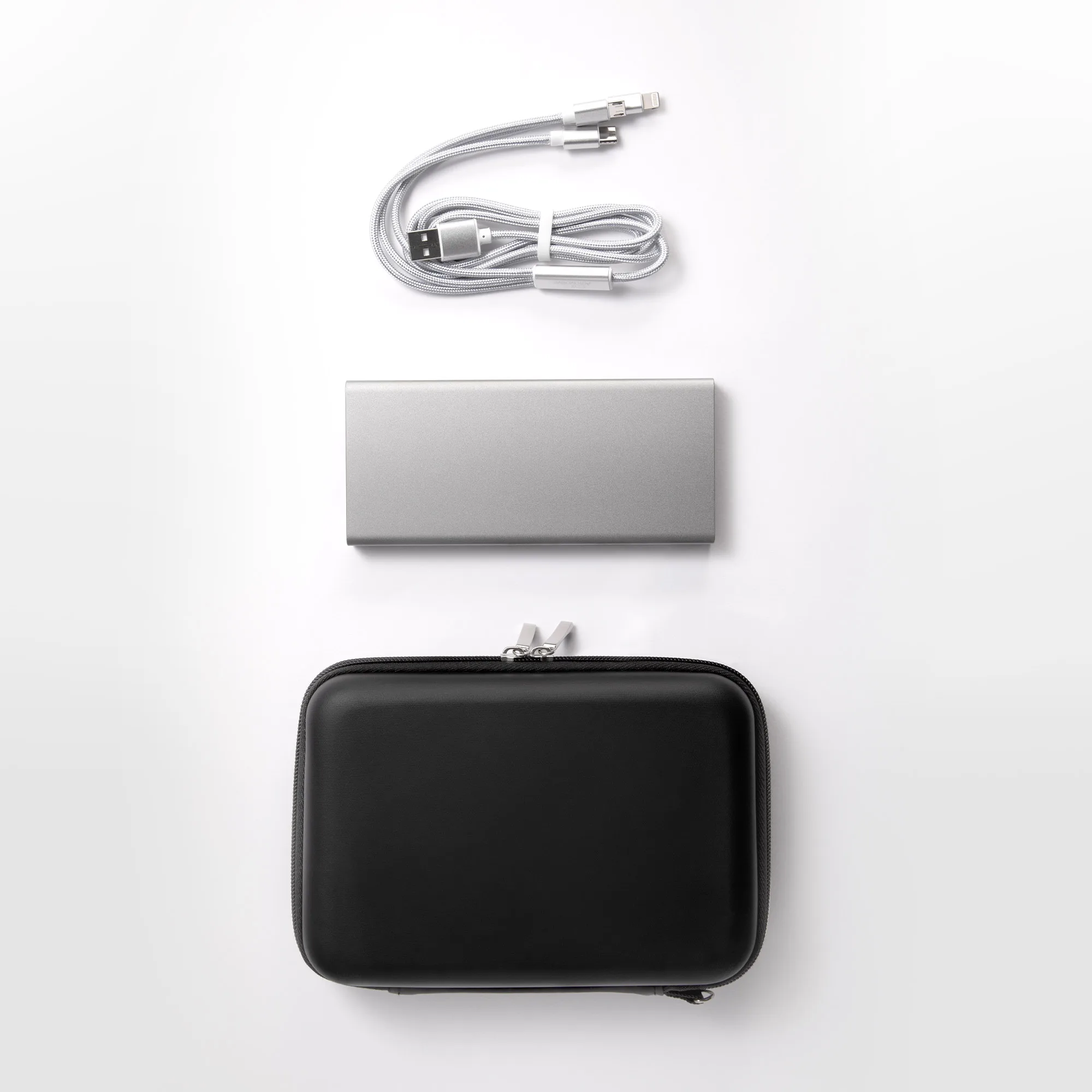 Fast Charging Power Bank with 3-in-1 Charging Cable Gift Set view 2