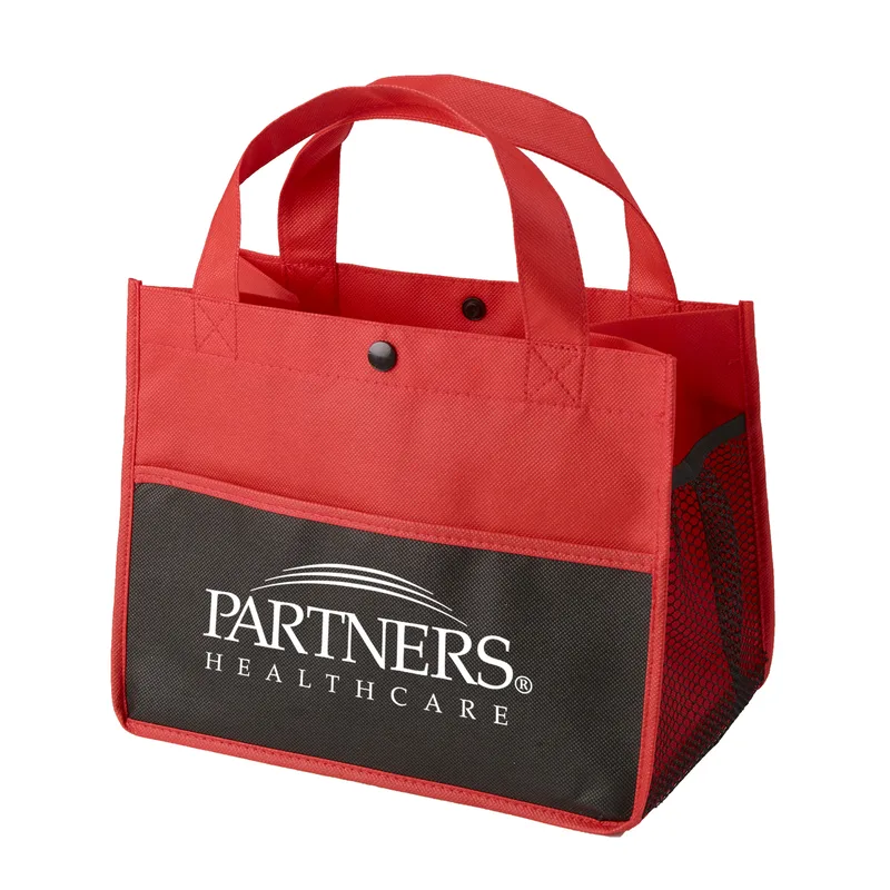 Mini Snap Non-Woven Lunch Tote Bag view 3