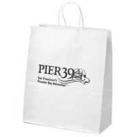 Citation - White Shopper - Flexo Ink Print (13" x 6" x 15") — 1 Location