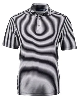 Cutter & Buck Virtue Eco Pique Stripe Recycled Mens Polo view 7