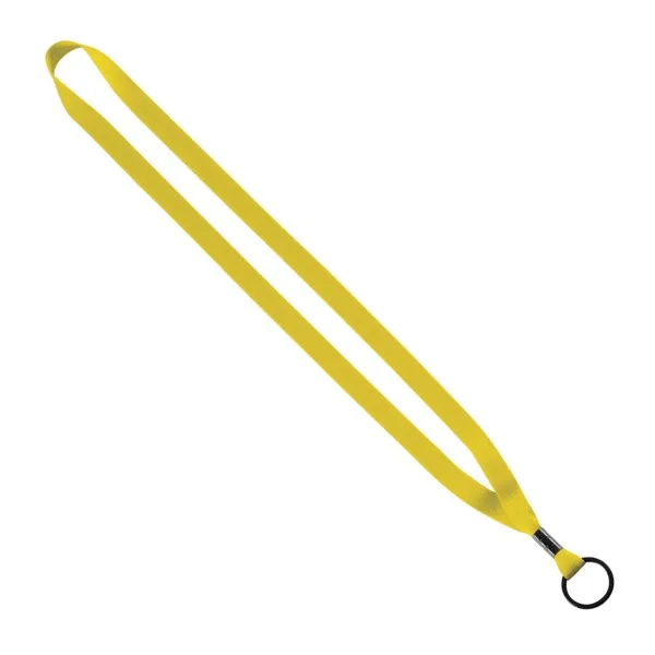 1/2" Polyester Lanyard with Metal Crimp & Split-Ring view 3