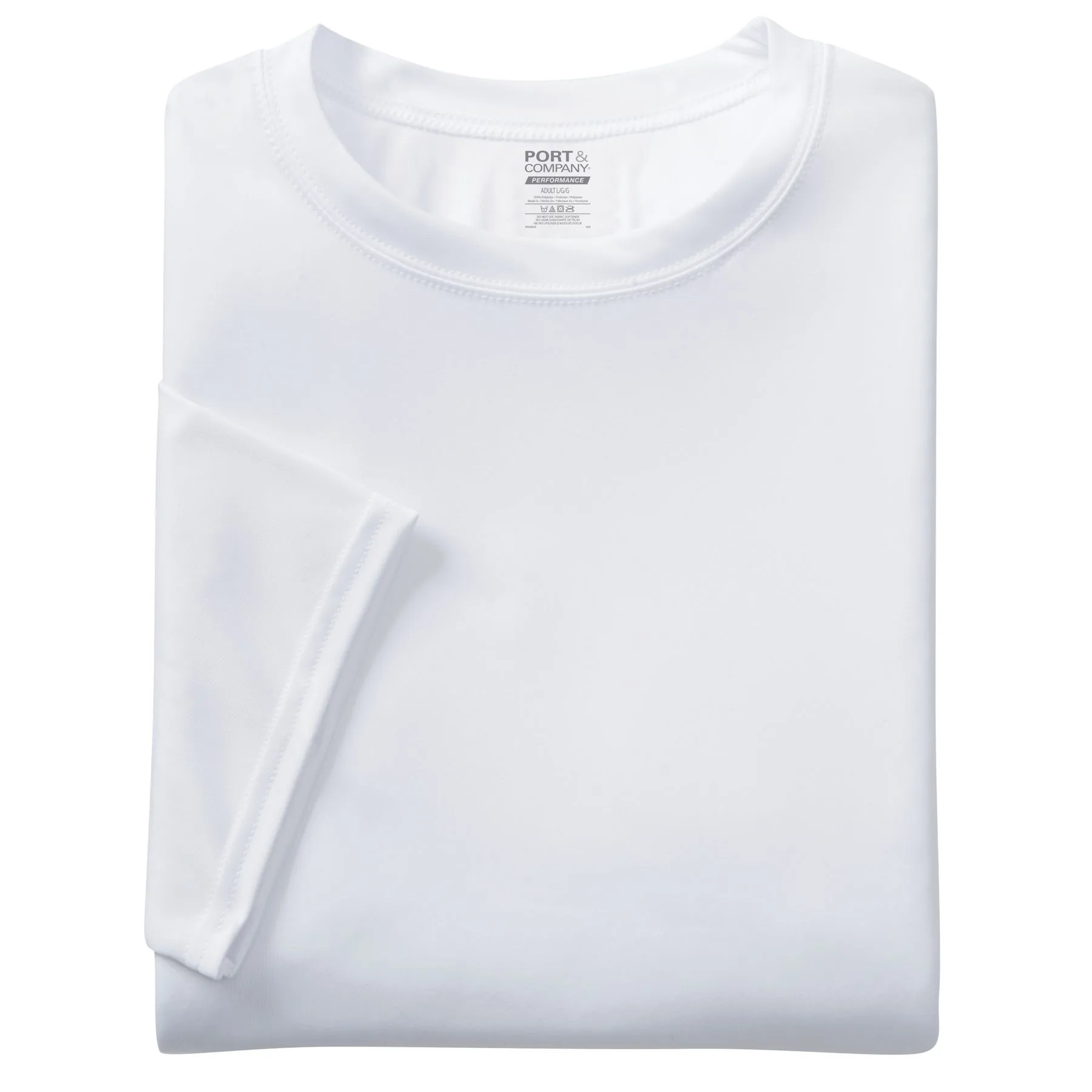 White Blank Folded View