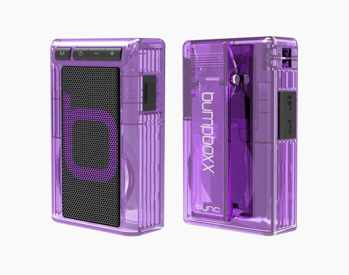 Bumpboxx Retro Pager Beeper Clear Purple