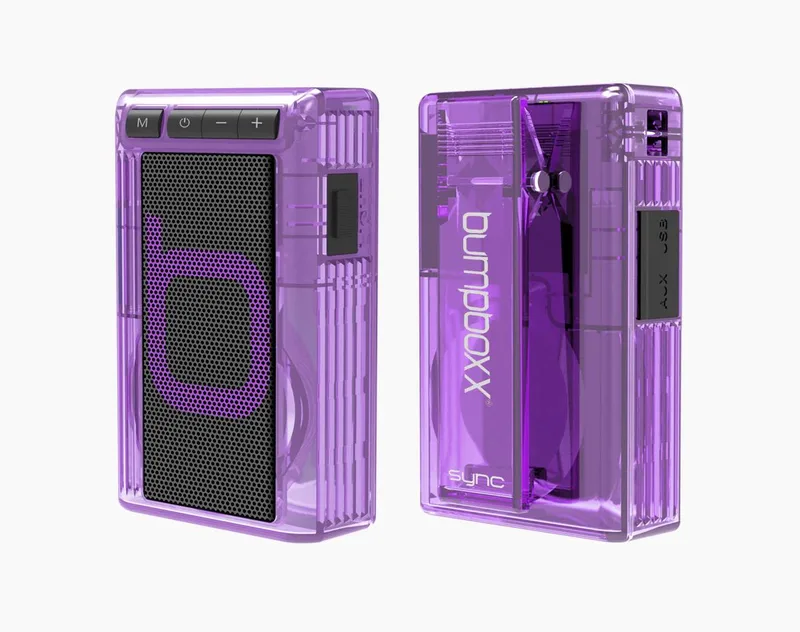 Bumpboxx Retro Pager Beeper Clear Purple