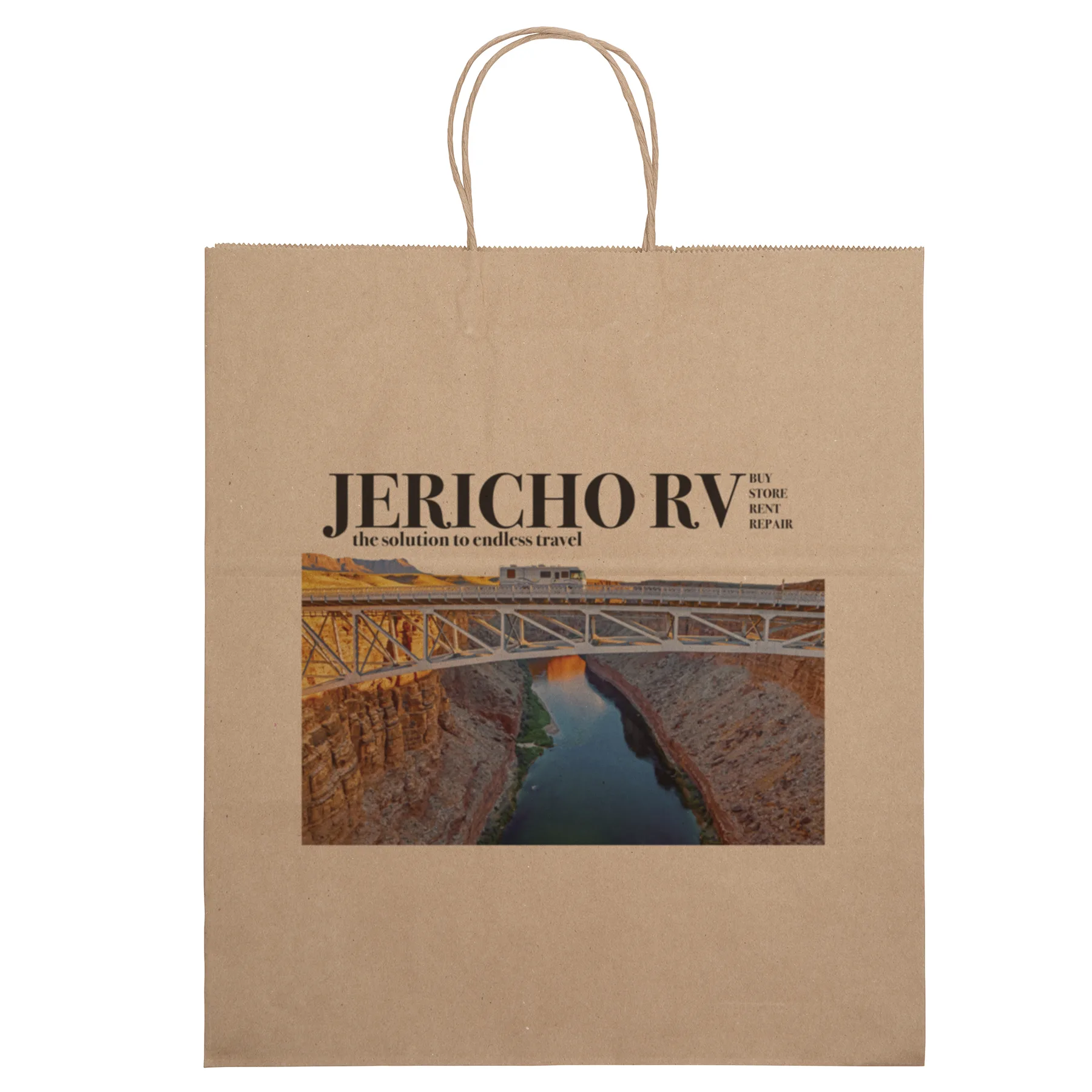 Eco Brute - Kraft-Brown Shopper - Chromatic (14" x 10" x 15 1/2")