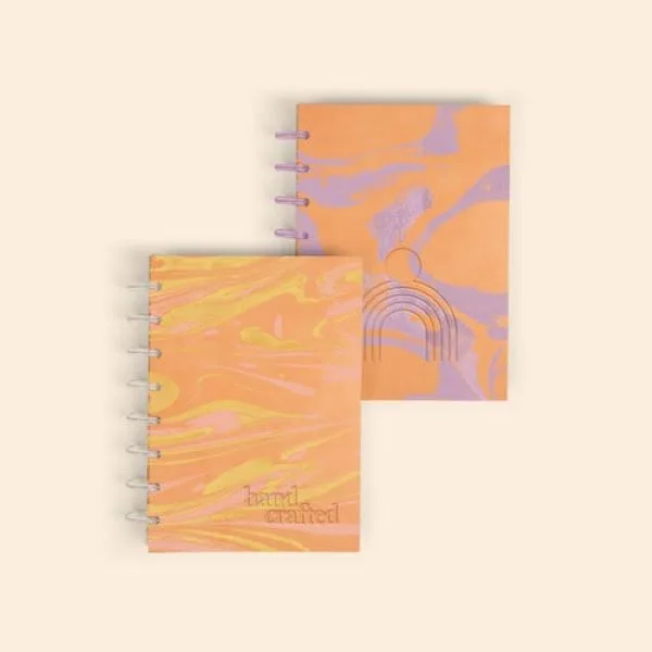 Disc-Bound Journal - Marbled + Debossed - Small