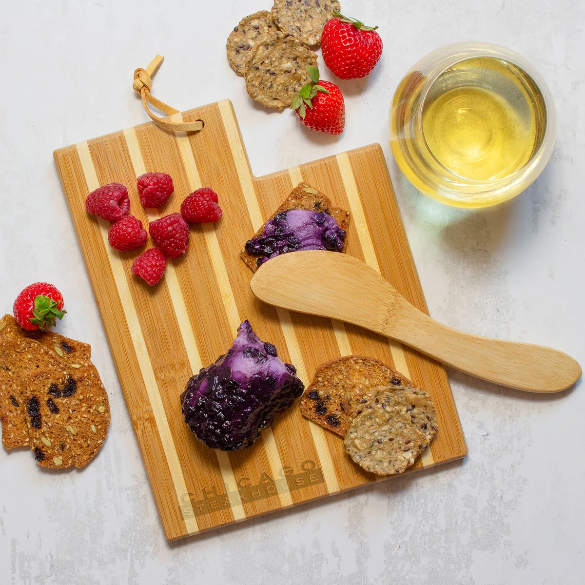 Utah Charcuterie Board with Spreader Knife Gift Set view 3