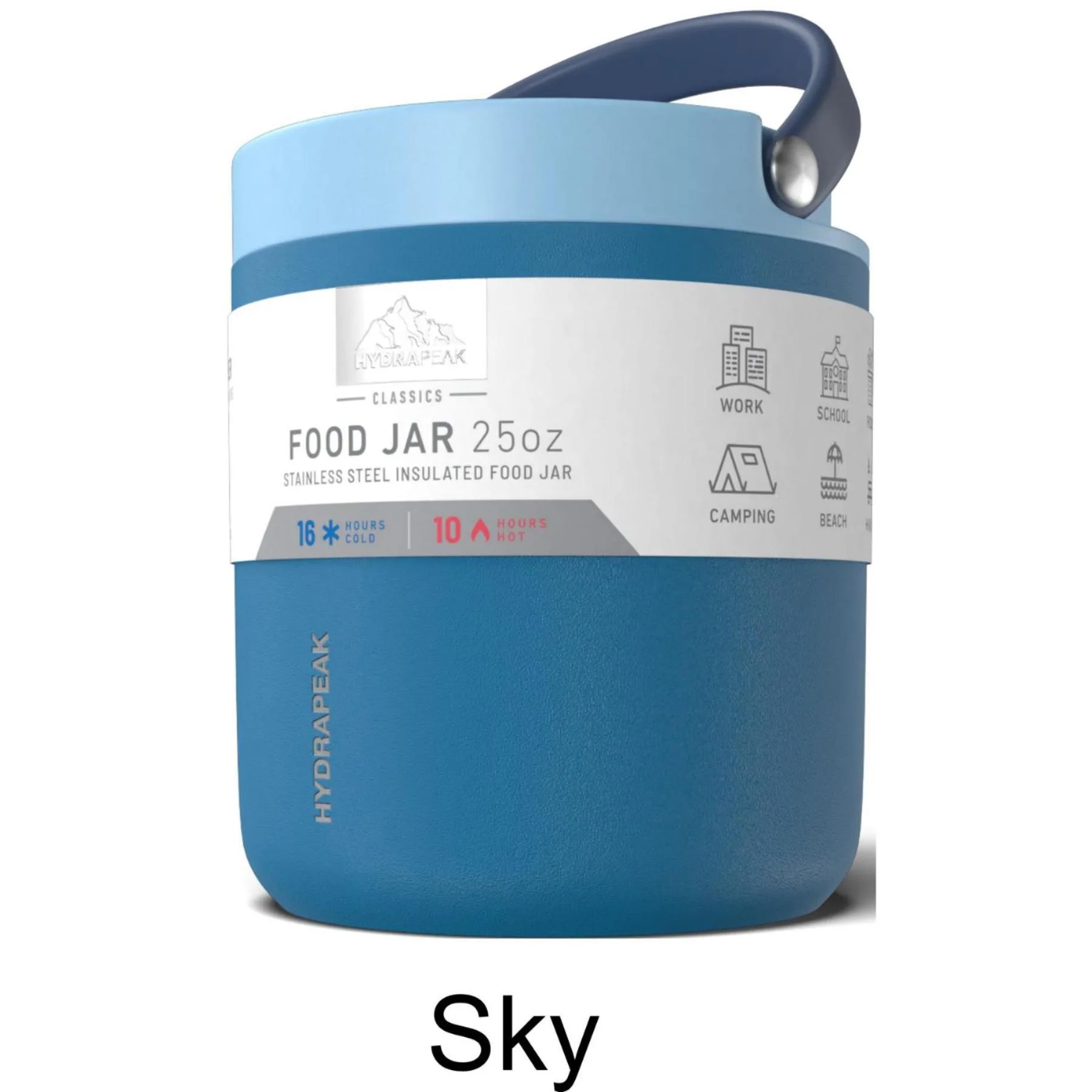 25 oz Hydrapeak® Stainless Steel Insulated Thermos Food Jar view 6