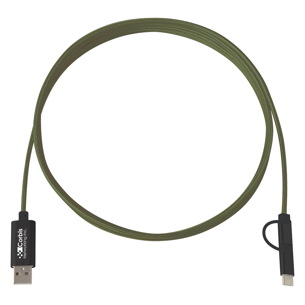 3-in-1 10 Ft. Braided Charging Cable