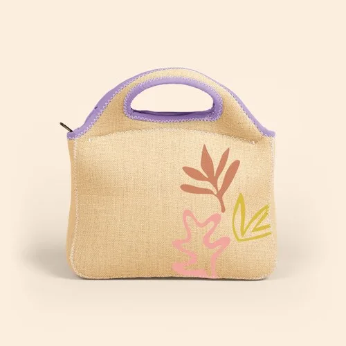 Gran Klutch Burlap Neoprene Lunch Bag view 2