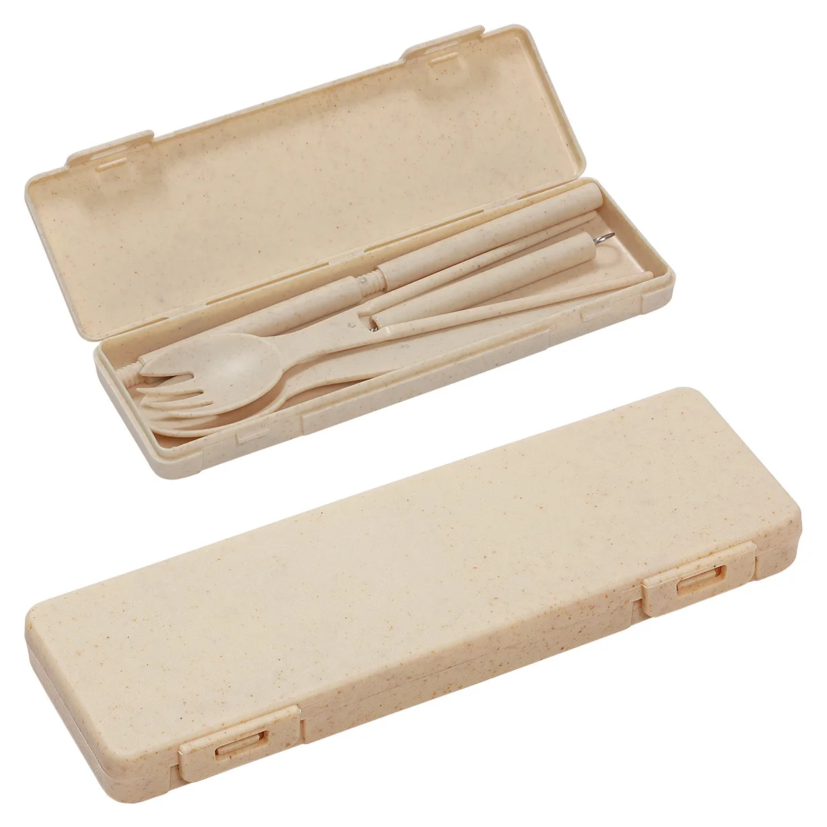 6-in-1 Portable Wheatstraw Tableware Set view 2