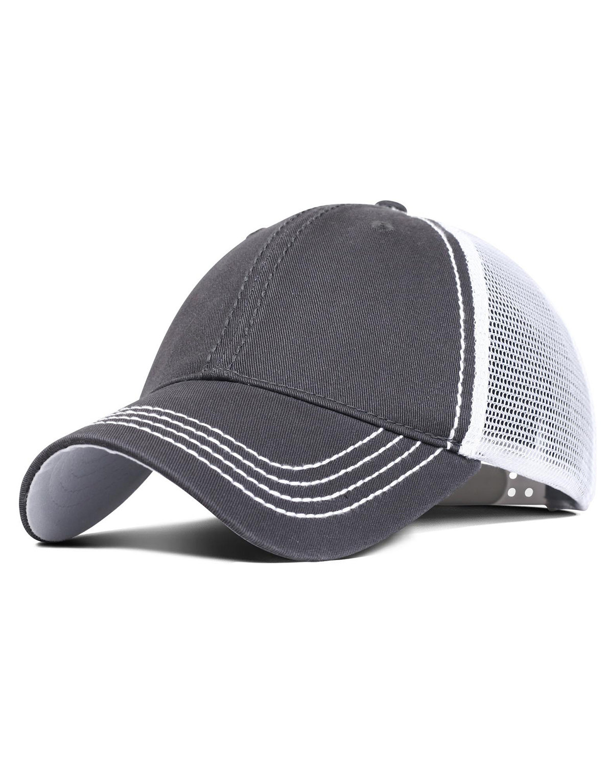 Liberty Bags Garment Washed Cotton Mesh Back Hat