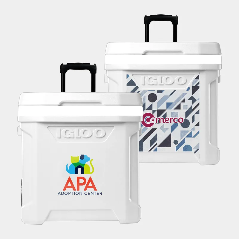 Igloo Ice Cube 60 Qt Rolling Cooler – White
