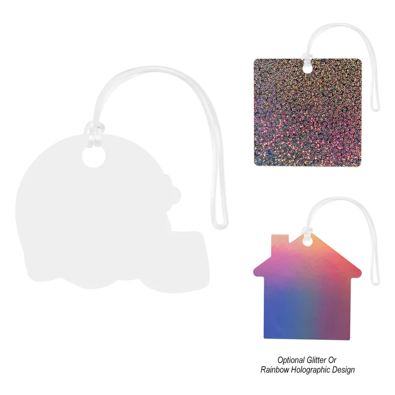 Acrylic Bag Tag - Custom Shapes 6" view 3