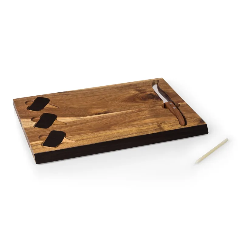 Toscana Delio Acacia Cheese Board w/Chalkboard Markers