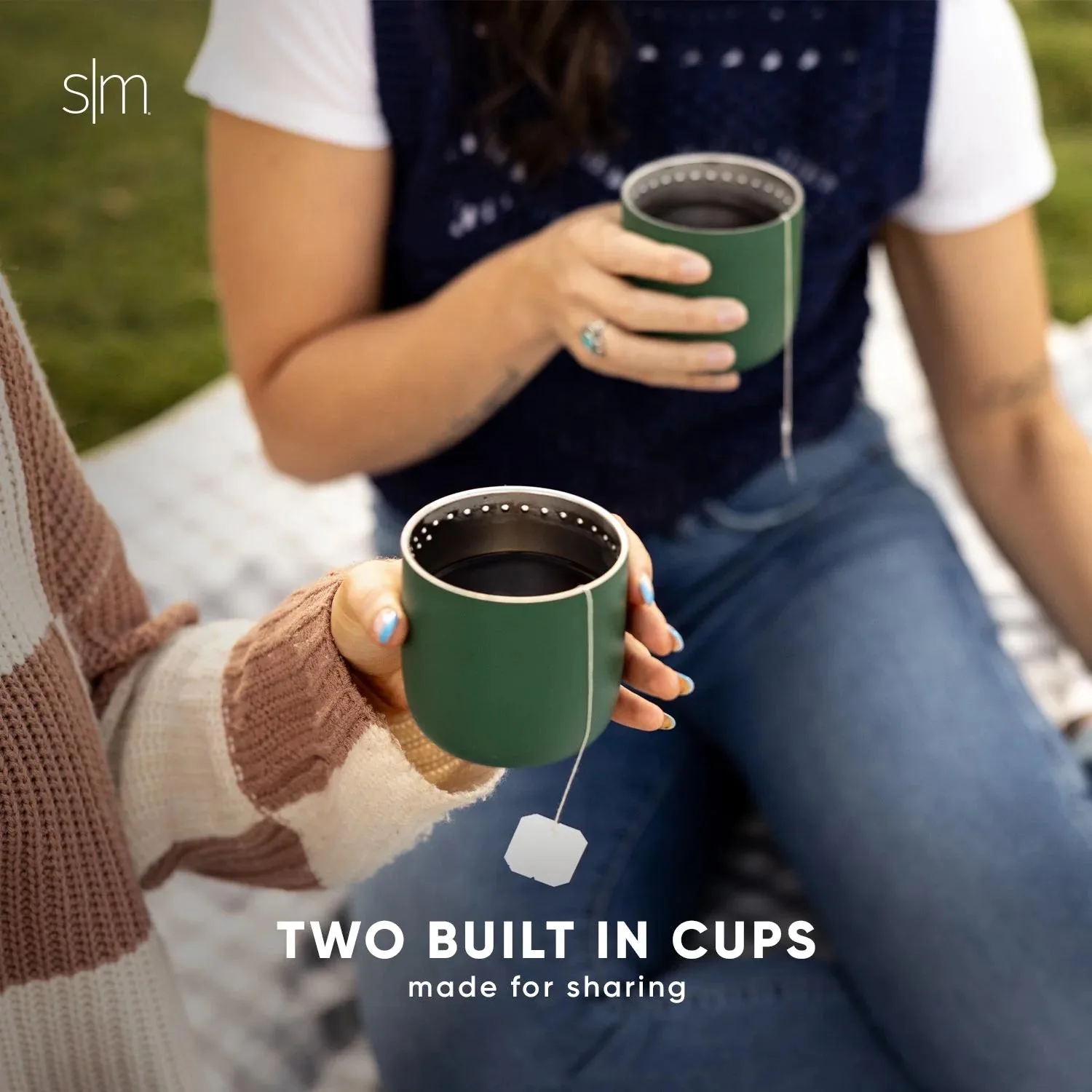 36 oz Simple Modern® Double-Walled Insulated Roam Coffee Bottle with Two Cups view 6