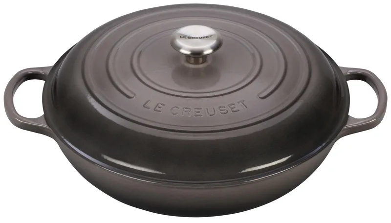 Le Creuset 5Qt Signature Cast Iron Braiser Oyster