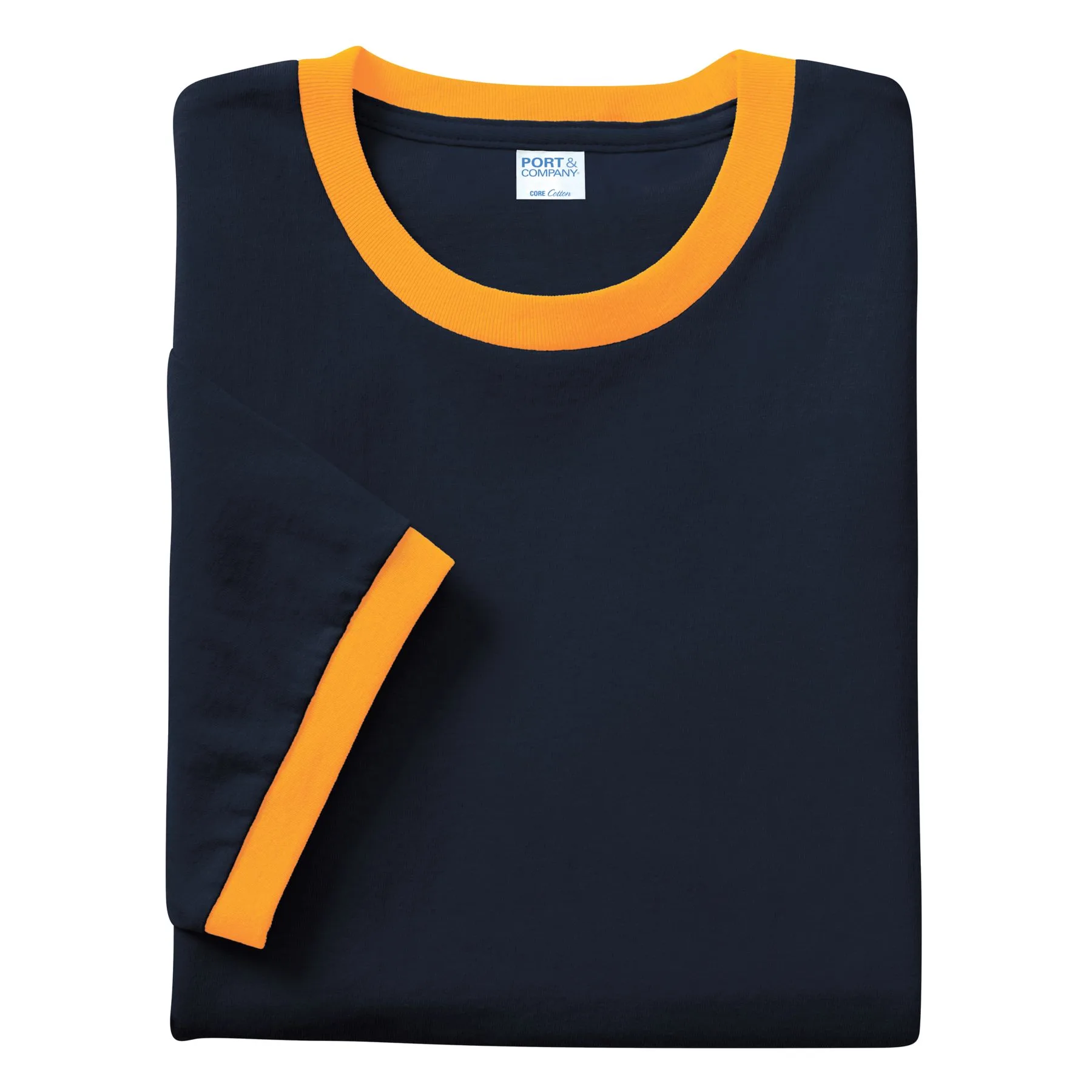 Navy Blue/Gold Blank Fold View