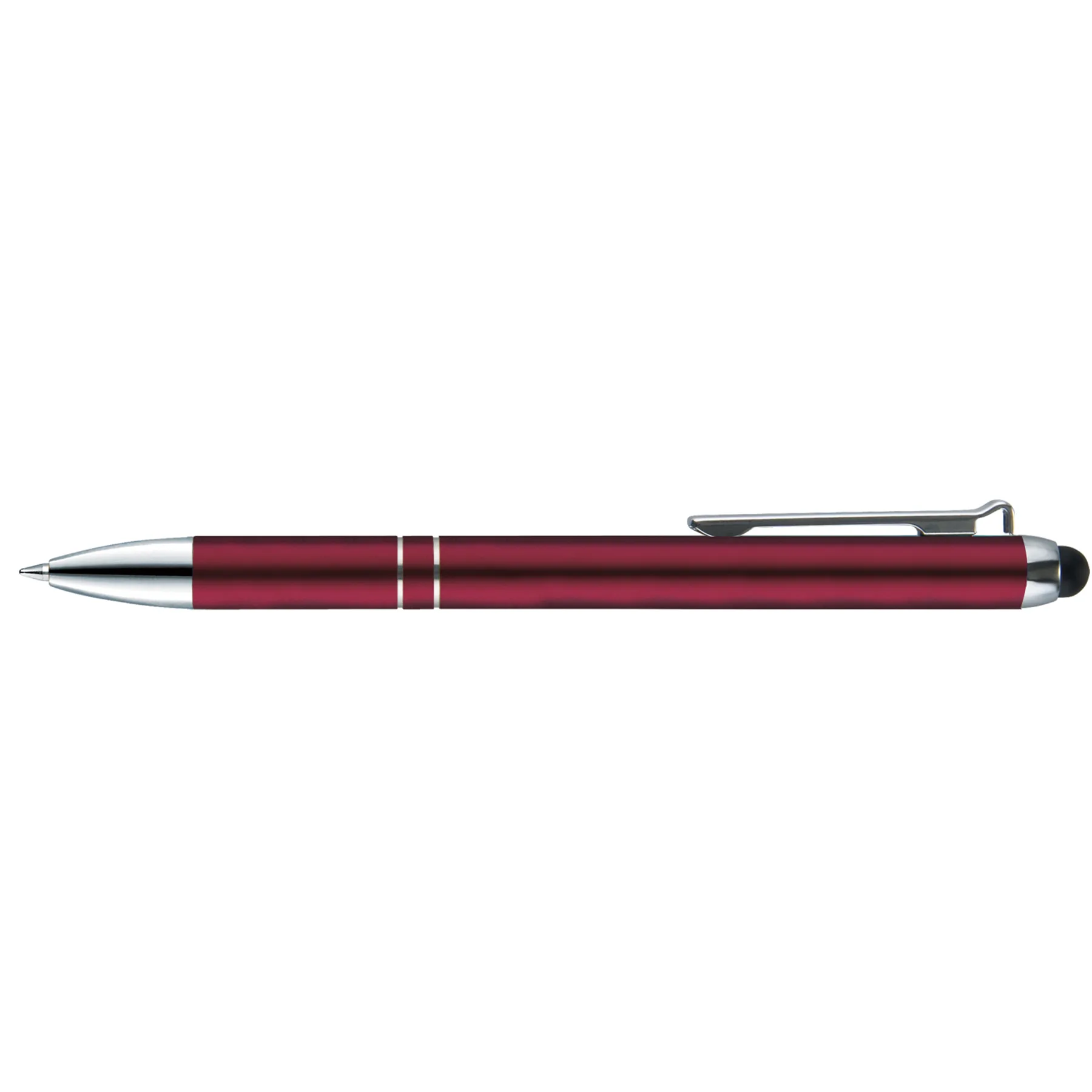 Burgundy Red/Silver/Black Blank Side View
