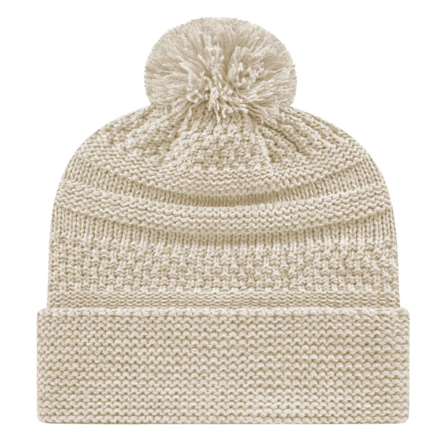 Cable Knit Cap with Cuff view 2