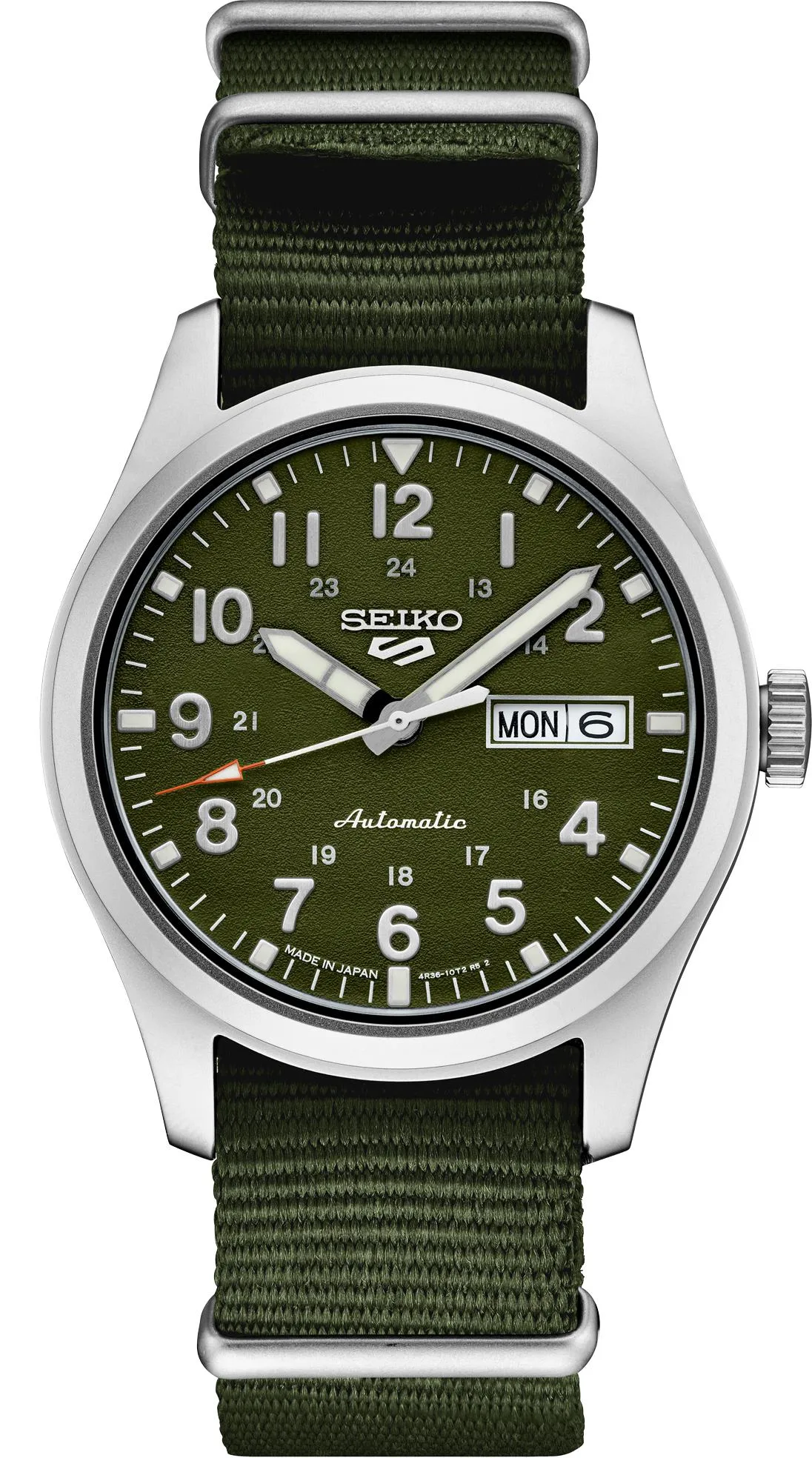 Seiko Watch Mens 5 Sports Ss Green Dial