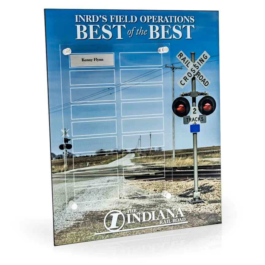 Dynamic Perpetual Award Plaque - 12x15, Vertical